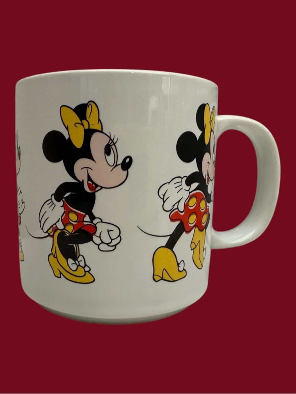 Vintage Ceramic Minnie Mouse Mug Coffee Tea Made in Korea